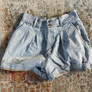 Forever 21 Blue High Waist Shorts